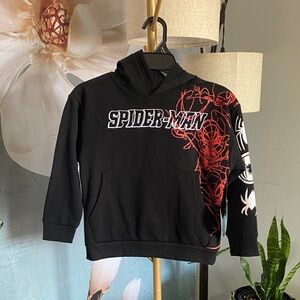 Spider-Man Black and Red Hoodie size 4/5